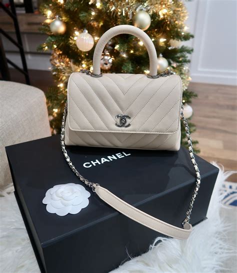 chanel top handle bag outfit|chanel small bag with handle.